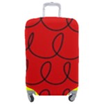 Red Background Wallpaper Luggage Cover (Medium)