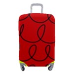 Red Background Wallpaper Luggage Cover (Small)