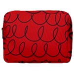 Red Background Wallpaper Make Up Pouch (Large)