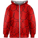 Red Background Wallpaper Kids  Zipper Hoodie Without Drawstring