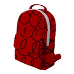Red Background Wallpaper Flap Pocket Backpack (Large)