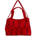 Red Background Wallpaper Double Compartment Shoulder Bag