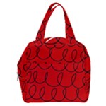 Red Background Wallpaper Boxy Hand Bag