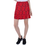 Red Background Wallpaper Tennis Skirt