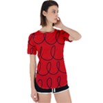Red Background Wallpaper Perpetual Short Sleeve T-Shirt