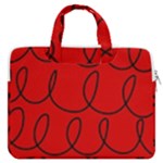 Red Background Wallpaper MacBook Pro 13  Double Pocket Laptop Bag