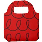 Red Background Wallpaper Foldable Grocery Recycle Bag