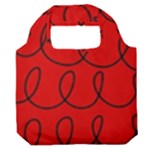Red Background Wallpaper Premium Foldable Grocery Recycle Bag
