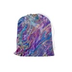 Amethyst flow Drawstring Pouch (Large)