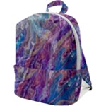 Amethyst flow Zip Up Backpack