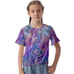 Amethyst flow Kids  Cuff Sleeve Scrunch Bottom T-Shirt