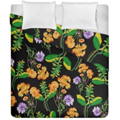 Flowers Pattern Art Floral Texture Duvet Cover Double Side (California King Size) from UrbanLoad.com