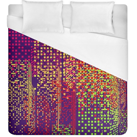 Building Architecture City Facade Duvet Cover (King Size) from UrbanLoad.com