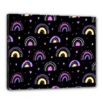Wallpaper Pattern Rainbow Canvas 20  x 16  (Stretched)