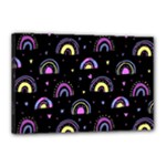 Wallpaper Pattern Rainbow Canvas 18  x 12  (Stretched)