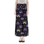 Wallpaper Pattern Rainbow Full Length Maxi Skirt