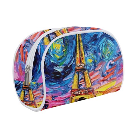 Eiffel Tower Starry Night Print Van Gogh Make Up Case (Small) from UrbanLoad.com