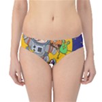 Astronaut Moon Monsters Spaceship Universe Space Cosmos Hipster Bikini Bottoms