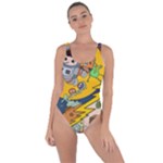 Astronaut Moon Monsters Spaceship Universe Space Cosmos Bring Sexy Back Swimsuit