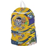 Astronaut Moon Monsters Spaceship Universe Space Cosmos Foldable Lightweight Backpack