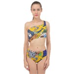 Astronaut Moon Monsters Spaceship Universe Space Cosmos Spliced Up Two Piece Swimsuit