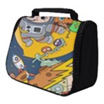 Astronaut Moon Monsters Spaceship Universe Space Cosmos Full Print Travel Pouch (Small)