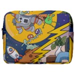 Astronaut Moon Monsters Spaceship Universe Space Cosmos Make Up Pouch (Large)