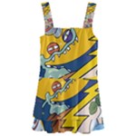 Astronaut Moon Monsters Spaceship Universe Space Cosmos Kids  Layered Skirt Swimsuit