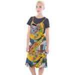Astronaut Moon Monsters Spaceship Universe Space Cosmos Camis Fishtail Dress