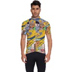 Astronaut Moon Monsters Spaceship Universe Space Cosmos Men s Short Sleeve Cycling Jersey