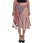 Abstract Boho Bohemian Style Retro Vintage Perfect Length Midi Skirt
