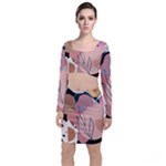 Abstract Boho Bohemian Style Retro Vintage Top and Skirt Sets