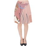 Abstract Boho Bohemian Style Retro Vintage Velvet High Waist Skirt