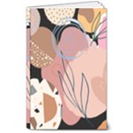 Abstract Boho Bohemian Style Retro Vintage 8  x 10  Softcover Notebook