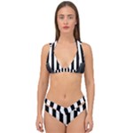 Stripes Geometric Pattern Digital Art Art Abstract Abstract Art Double Strap Halter Bikini Set