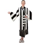 Stripes Geometric Pattern Digital Art Art Abstract Abstract Art Maxi Velvet Kimono