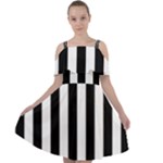 Stripes Geometric Pattern Digital Art Art Abstract Abstract Art Cut Out Shoulders Chiffon Dress