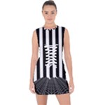 Stripes Geometric Pattern Digital Art Art Abstract Abstract Art Lace Up Front Bodycon Dress