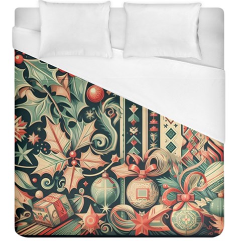 Winter Snow Holidays Duvet Cover (King Size) from UrbanLoad.com