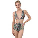 Winter Snow Holidays Tied Up Two Piece Swimsuit