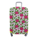 Flowers Leaves Roses Pattern Floral Nature Background Luggage Cover (Small)