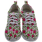 Flowers Leaves Roses Pattern Floral Nature Background Mens Athletic Shoes