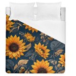 Flowers Pattern Spring Bloom Blossom Rose Nature Flora Floral Plant Duvet Cover (Queen Size)