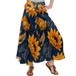 Flowers Pattern Spring Bloom Blossom Rose Nature Flora Floral Plant Women s Satin Palazzo Pants