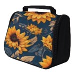 Flowers Pattern Spring Bloom Blossom Rose Nature Flora Floral Plant Full Print Travel Pouch (Small)