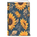 Flowers Pattern Spring Bloom Blossom Rose Nature Flora Floral Plant 8  x 10  Hardcover Notebook