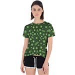 Seamless Pattern With Viruses Open Back Sport T-Shirt