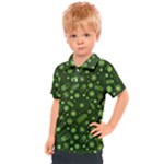 Seamless Pattern With Viruses Kids  Polo T-Shirt