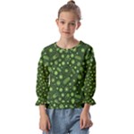 Seamless Pattern With Viruses Kids  Cuff Sleeve Top