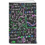 Math Linear Mathematics Education Circle Background 8  x 10  Hardcover Notebook